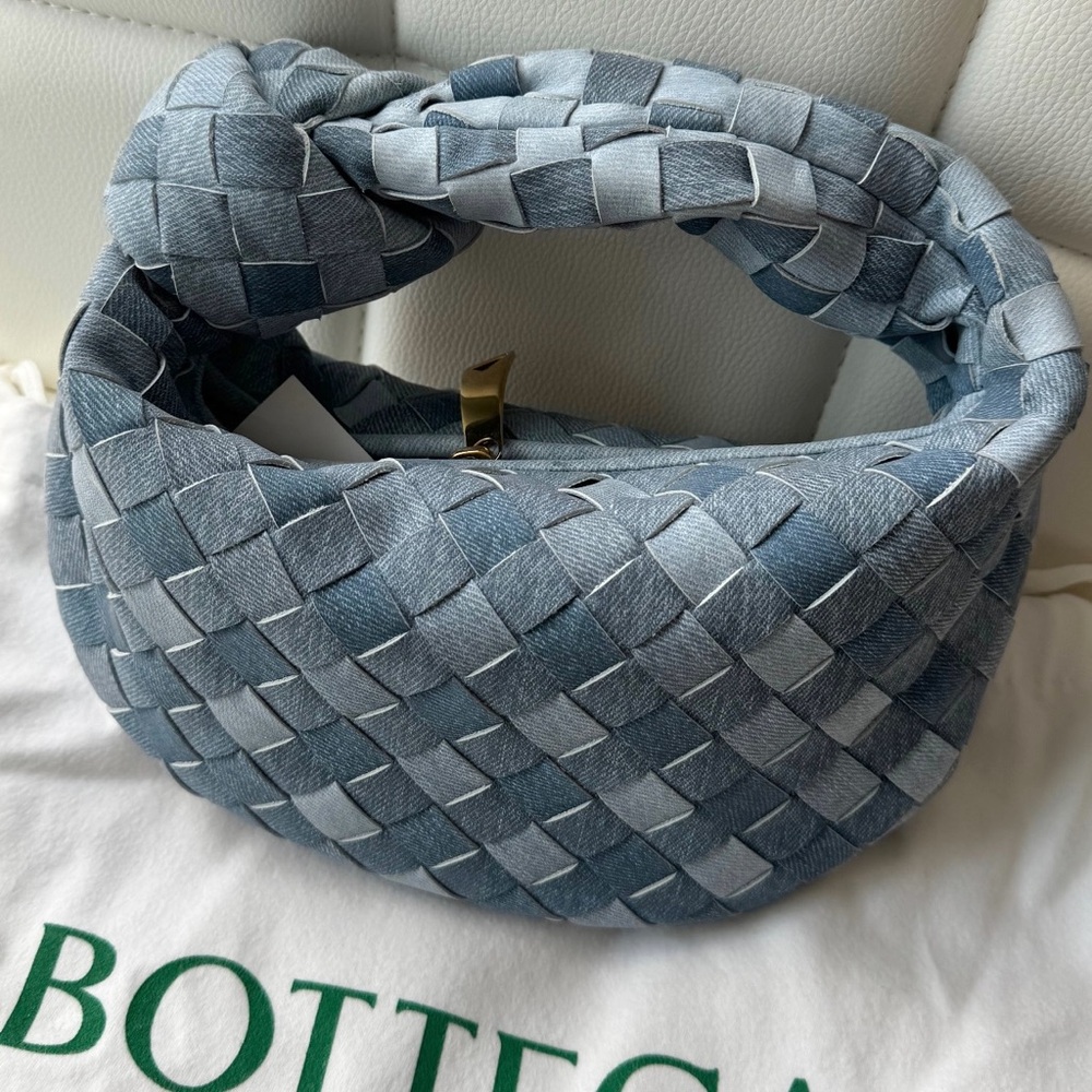 RARE Bottega Veneta Mini Jodie - Denim (Limited Edition, Sold Out Everywhere) - Picture 1 of 3